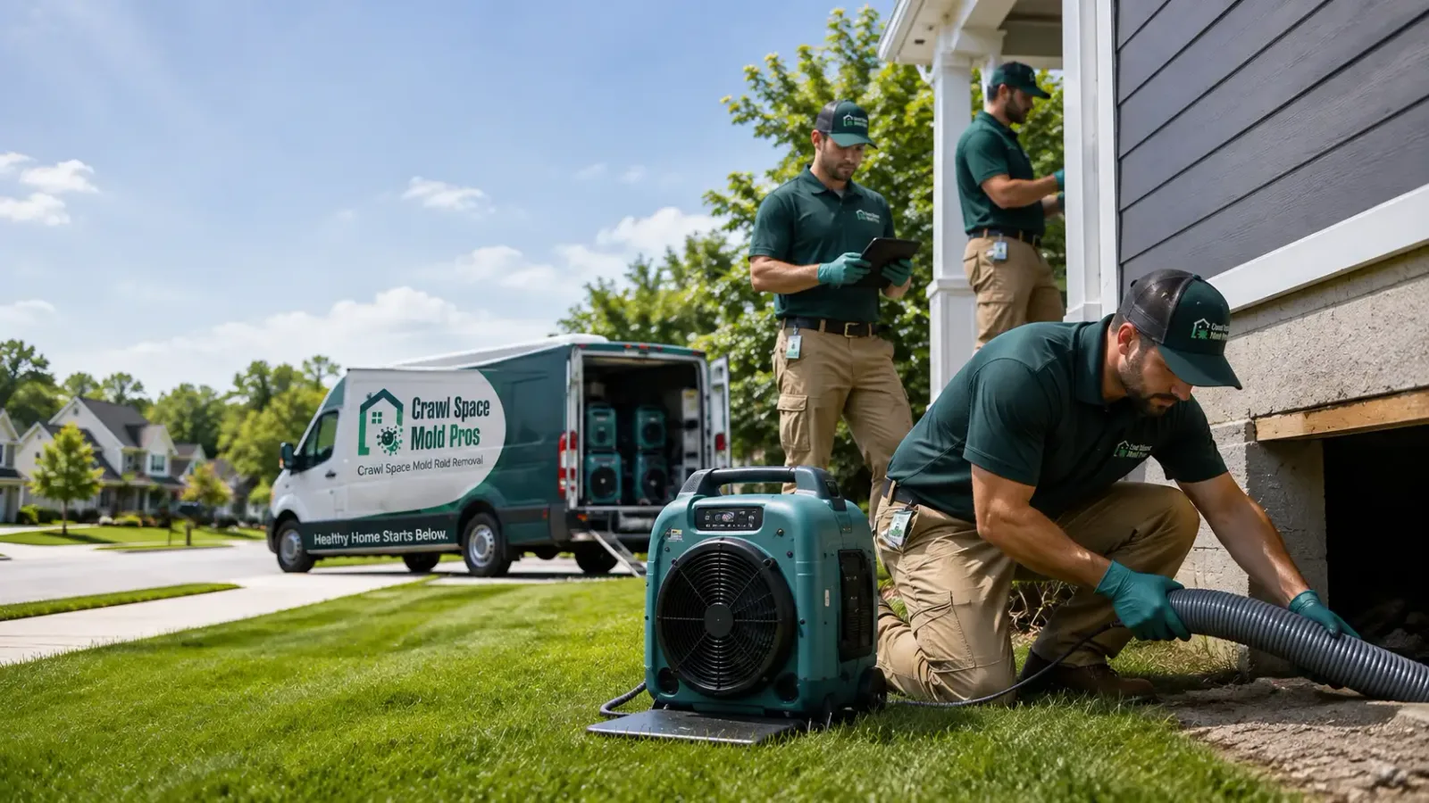Crawl Space Mold Removal in Leonard, MI